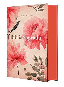 Livro Bíblia Sagrada Nvi - Compacta - Rosa Flor
