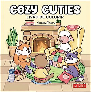 Livro Cozy Cuties: livro de colorir