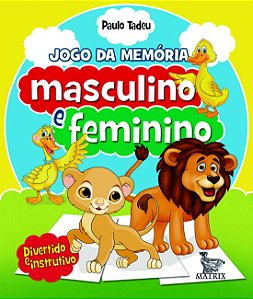 Livro Masculino e feminino - jogo da memória