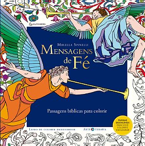 Livro Mensagens de fé: Passagens bíblicas para colorir