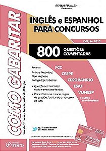 Livro Inglês e espanhol para concursos: 800 questões comentadas