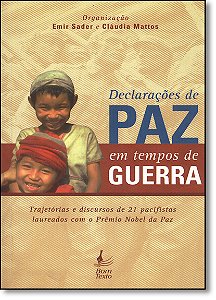 Livro Declarações de paz em tempos de guerra