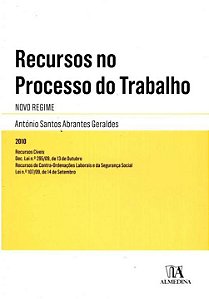 Livro Recursos no processo do trabalho: novo regime