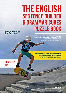 Livro The English Sentence Builder & Grammar Cubes Puzzle...