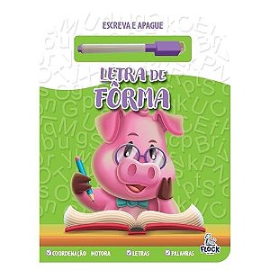 Escreva e apague: letra de fôrma