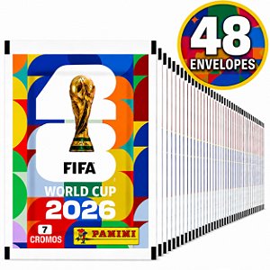 Kit  336 Figurinhas Do Álbum Copa do Mundo 2026 - 48 Envelopes