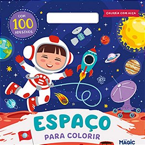 Espaço - com 100 adesivos