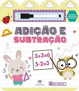 Adição e subtração - Escreva e apague para aprender