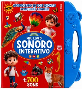 Meu Livro Sonoro Interativo - Português e Inglês - Azul