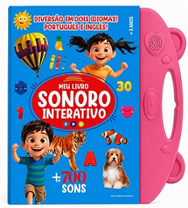 Meu Livro Sonoro Interativo - Português e Inglês - Rosa