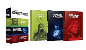Box  - Essencial Conquistadores  - Gêngis Khan, Napoleão Bonaparte E Alexandre - O Grande - (3 Volumes)