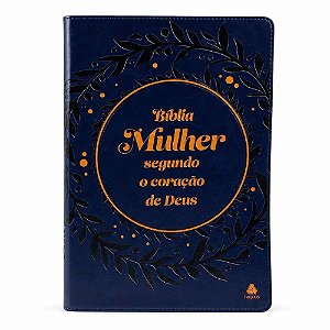 Bíblia Mulher Segundo o Coração de Deus - Azul