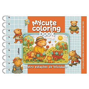Quatro estações de felicidade - Capa dura espiral: My cute coloring book