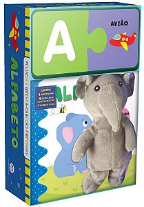 Alfabeto - Livro com pelúcia e quebra-cabeça