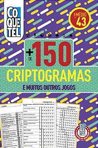 Livro Coquetel Mais de 150 Criptogramas 43