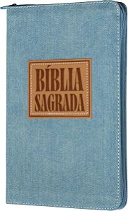 Bíblia Sagrada ACF Slim, Capa jeans, Leitura Perfeita