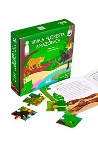 Viva A Floresta Amazônica! - Kit Livro E Quebra-Cabeça