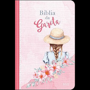 Bíblia da Garota NVT de Estudo, Letra Tradicional, com Índice de Adesivos, Panorama Bíblico, linha do tempo, mapas e acontecimentos históricos, Capa Dura Colorida