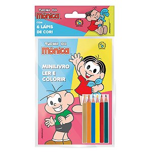 Solapa Pop Minilivro Ler E Colorir Com Lápis - Mônica