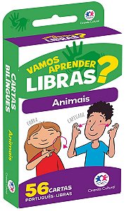 Flash cards - Animais em Libras - Com QR code para aprender os sinais