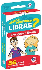 Flash cards - Emoções e saúde em Libras - Com QR code para aprender os sinais