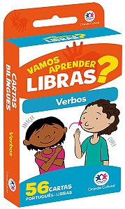 Flash cards - Verbos em Libras - Com QR code para aprender os sinais