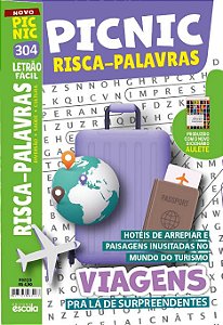 Livro Picnic Risca-Palavras - Letrão - Fácil: 304 - viagens.