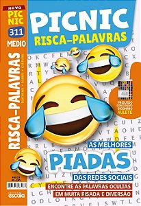 Livro Picnic Risca-Palavras - Médio: 311 - piadas