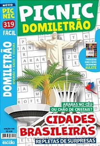 Livro Picnic Domiletrão - Fácil: 319 - cidades brasileiras