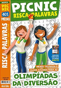 Livro Picnic Risca-palavras - Médio: 401 - olimpíadas da divers...