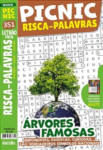 Livro Picnic Risca-Palavras - Letrão - Fácil: 351 - árvores fam...