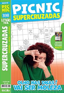 Livro Picnic Supercruzadas - Letrão - Fácil: 398 - olho nas dic...