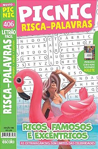 Livro Picnic Risca-Palavras - Letrão - Fácil: 406 - ricos, famo...