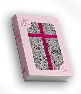 Livro Bíblia Sagrada com Lantejoula - Branca