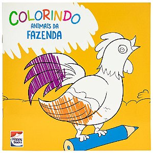 Livro Colorindo Animais: Animais da Fazenda