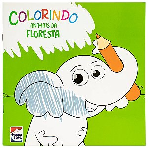 Livro Colorindo Animais: Animais da Floresta