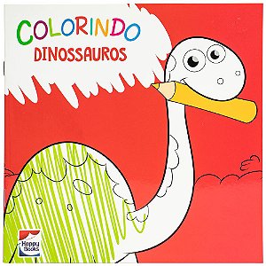 Livro Colorindo Animais: Dinossauros
