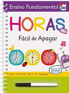 Livro Ensino Fund. - Fácil de apagar: Horas