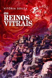 Os Reinos Vitrais — Romantasia, com pôster e marca-página