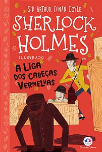 Livro Sherlock Holmes ilustrado - A liga dos cabeças verm...
