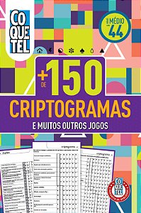 Livro Coquetel Mais de 150 Criptogramas 44