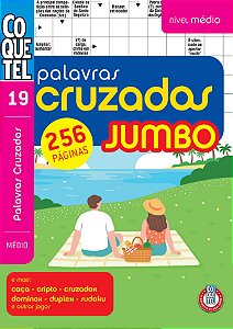 Livro Coquetel Jumbo Palavras Cruzadas Médio 19