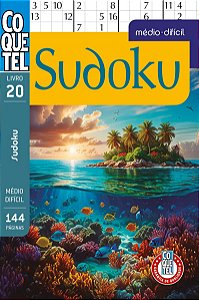 Livro Coquetel Sudoku 20 - Níveis Médio E Difícil