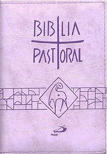 Livro Bíblia Pastoral - Bolso - Zíper: Lílas