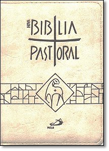 Livro Nova Bíblia Pastoral - Média - Zíper Creme