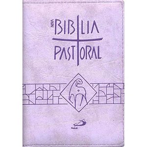 Livro Bíblia Pastoral - Média - Zíper: Lilás