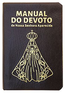 Livro Manual do devoto de Nossa Senhora Aparecida - Luxo marrom