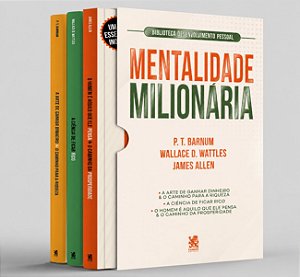 Biblioteca Desenvolvimento Pessoal Mentalidade Milionária - Box com 3 Livros
