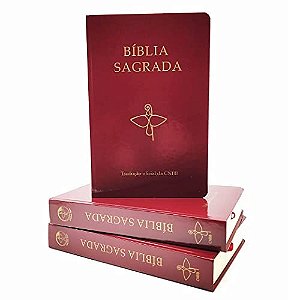 Bíblia Sagrada Capa Vinho Tradução Oficial Da Cnbb