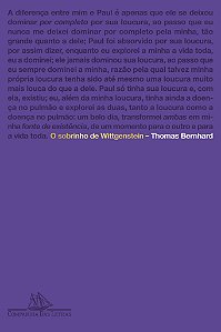O sobrinho de wittgenstein: uma amizade